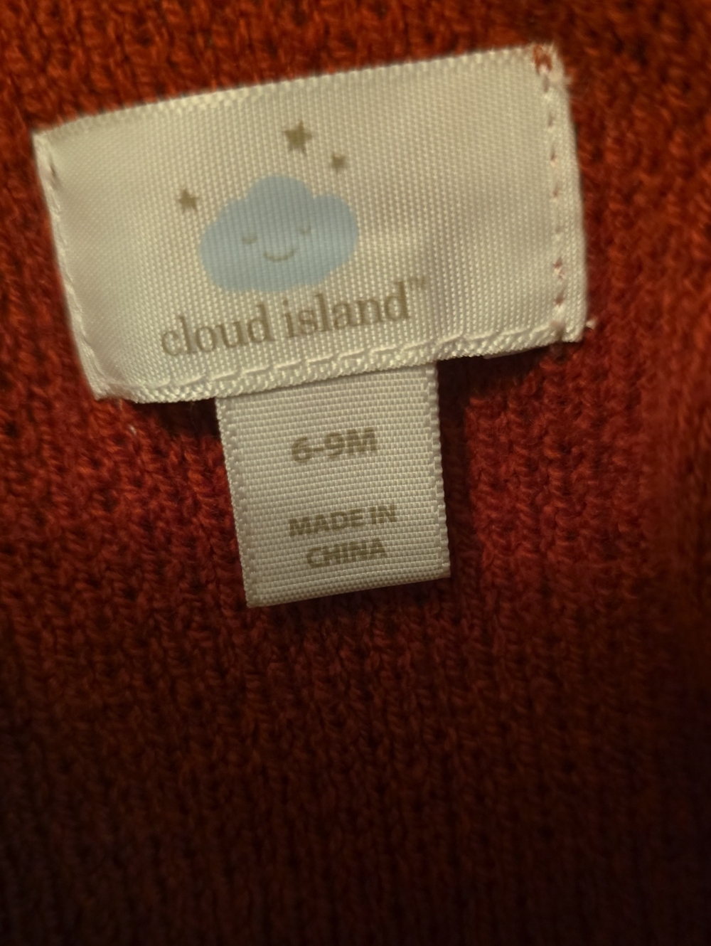 New cloud island Infant 6-9 Months Rust Brown Sweater Knit Snowflake Romper - Picture 4 of 6